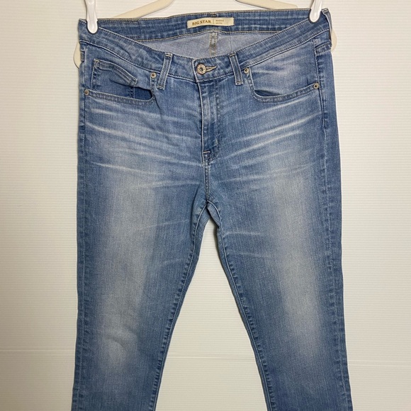 Vervet Denim - Vervet Blue Size 26 High Rise Straight Crop Raw Hem Stretch Jeans